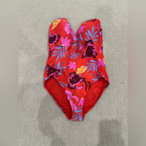 Seafolly On VacationOne Piece Chili Red Swimsuit US 10 (Australian 14) Large - Picture 4 of 6